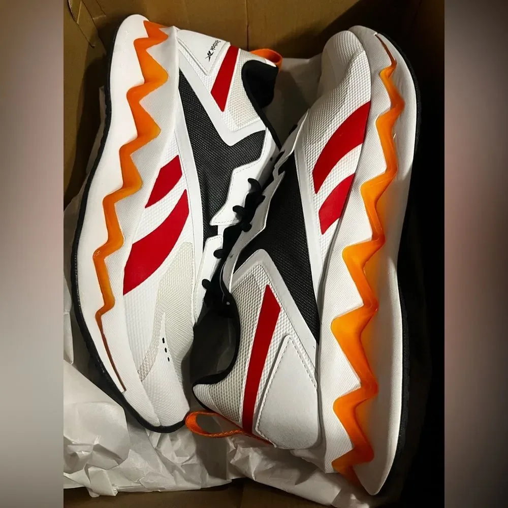 Reebok Men Zig Elusion Shoes EnergyCross Trainer ‎ Sneaker White Multi